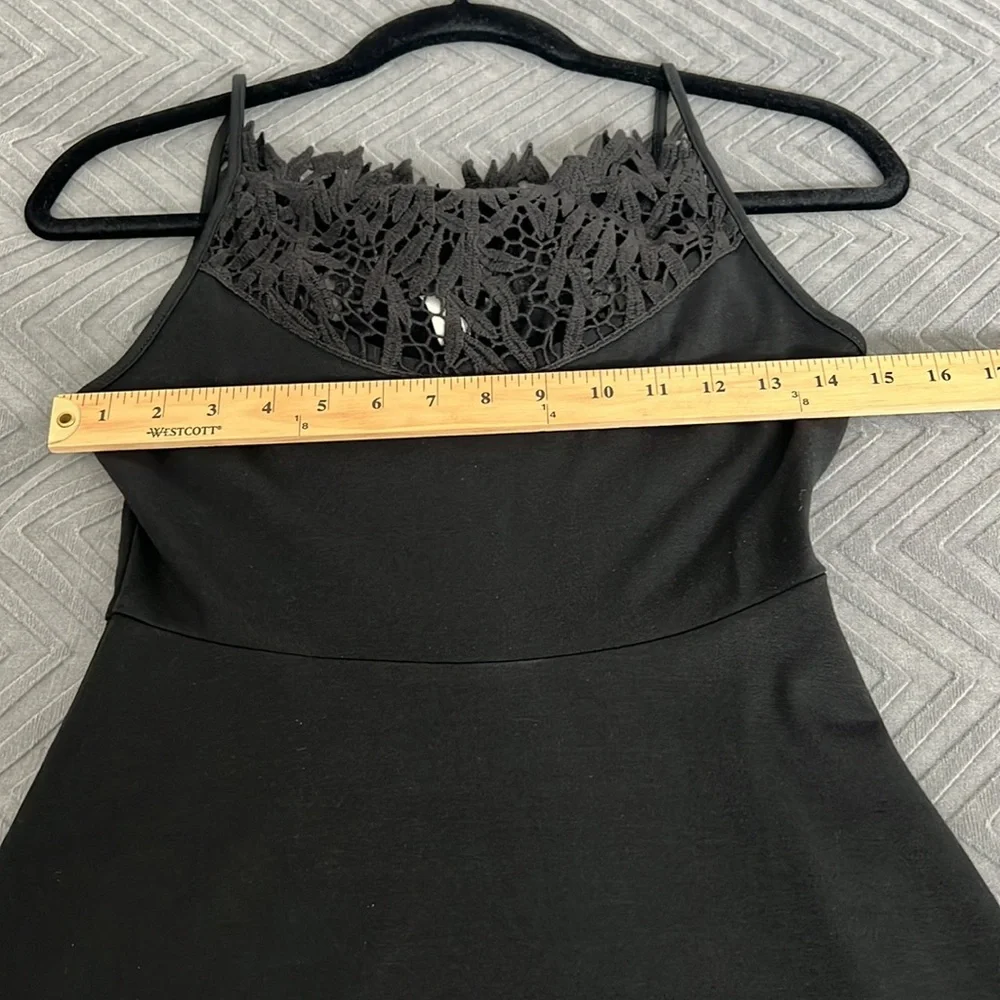 Free People Stretch Lace Trim Sleeveless Fit & Flare Dress - Picture 7 of 9
